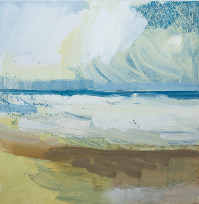 LB 1460 Blustery Day Porthmeor 70x70 Acrylic 2013